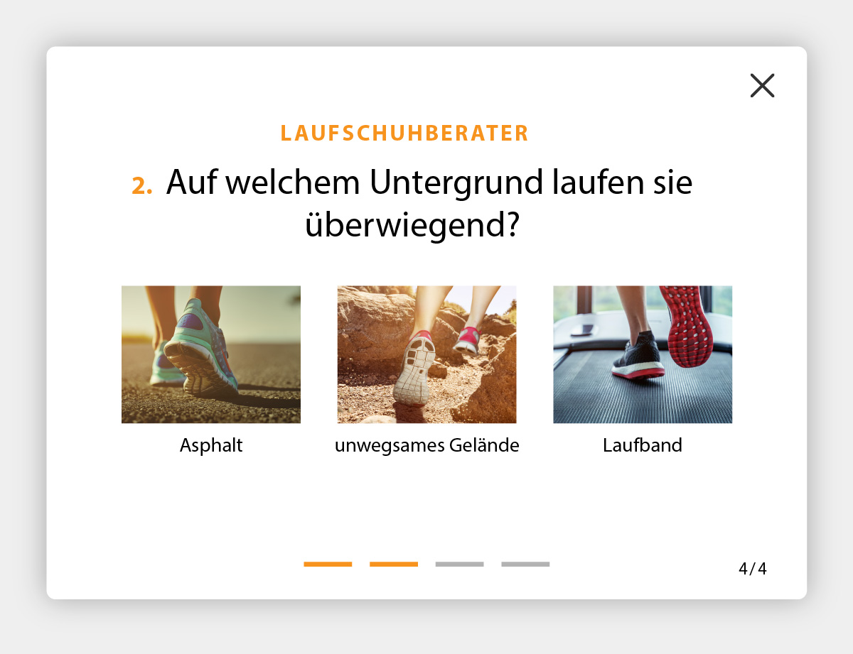 Laufschuberater Screenshot